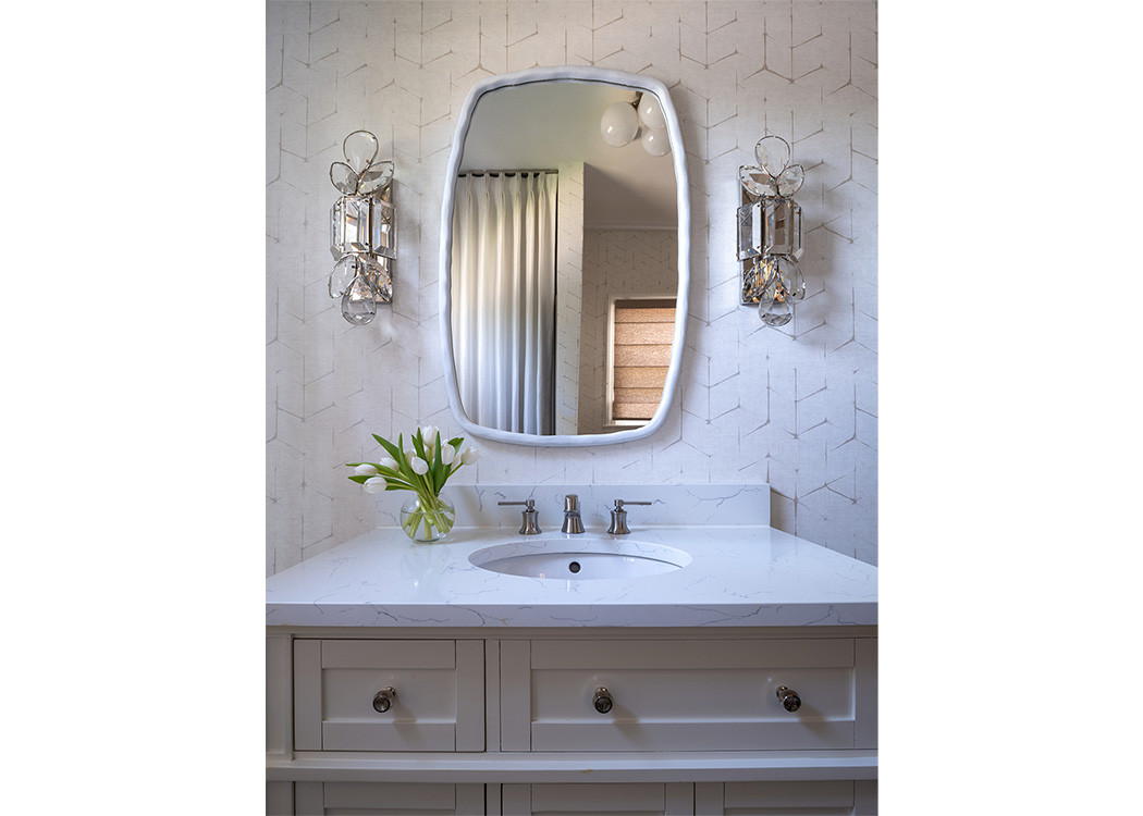 Renovation project bathroom sink completed by Anthony Wilder Design/Build