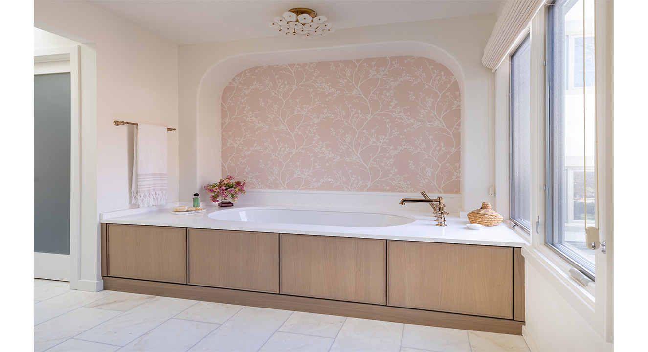 Anthony Wilder Design/Build bathroom renovation for the Hurwitz residence